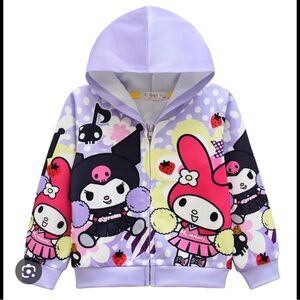 KUROMI X MY MELODY hooded sweatshirt